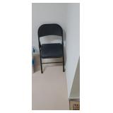 Black Padded Folding Chair