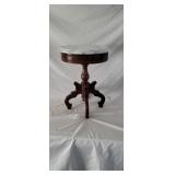 Mahogany Marble Top Side Table