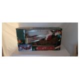 Large Animated Reindeer & Santa Sleigh