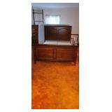 Queen Mahogany Sleigh Bed