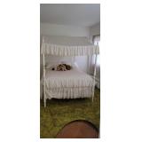 White Full Size Canopy Bed