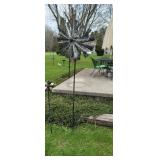 Solar Light Spinning Wind Mill Yard Art
