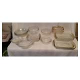 Large Assortment of Glass Baking Dishes