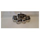 Vintage Roly Poly Ice Bucket and Glasses