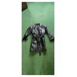 Jacqueline Ferrar Leather Trench Coat