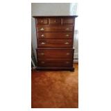 Mahogany 8 Drawer High Boy Chest