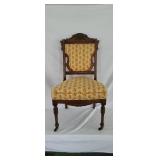 Walnut Victorian Parlor Chair