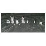 7 Crystal Figurines