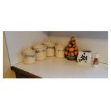 Pfaltzgraff Canister Set and Other Porcelain