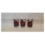Vintage Anchor Hocking Fitz Scottie Dog Glasses