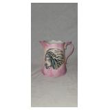 Vintage Indian Stenciled Pitcher