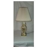 Vintage Hand Painted Porcelain Floral Lamp
