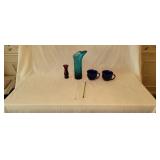 Ruby Red, Cobalt Blue and Art Glass
