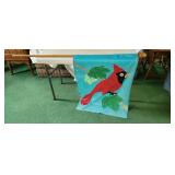 Flag Pole with Cardinal Flag