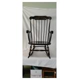 Nichols and Stone Black Stenciled Rocker
