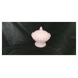 Cambridge Glass Shell Covered Compote