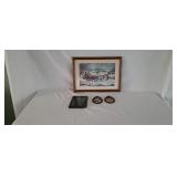 Currier and Ives Print, Wall Plaques