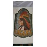Vintage Indian Cigar Advertising Sign