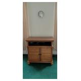 Modern Flatscreen TV Stand, Clock