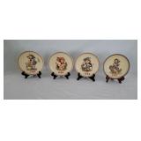 4 Goebel Hummel Porcelain Collector's Plates
