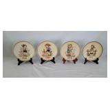 4 Goebel Hummel Porcelain Collector's Plates