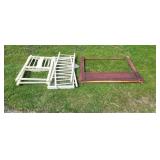 Commode Towel Bar, Primitive Wood Doll Crib