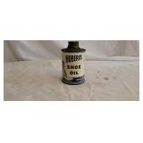 Vintage Huberd's Shoe Oil Advertising Can