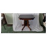 Walnut Victorian Marble Top Parlor Table