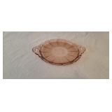 Pink Depression Serving Plate