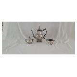 Rodgers Silver on Copper Tea Set