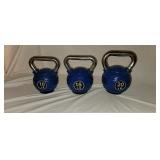 3 Kettlebells