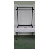Adjustable Garment Rack with Shelf