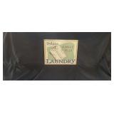 Deluxe Laundry Advertising Metal Sign
