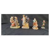 4 Norman Rockwell Porcelain Figurines