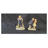 2 Norman Rockwell Porcelain Figurines