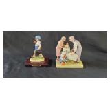 2 Norman Rockwell Porcelain Figurines