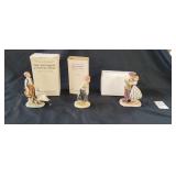 3 Norman Rockwell Porcelain Figurines