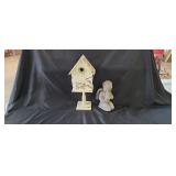 Mosaic Tile/Wood Decorative Bird House & Yard Art