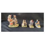 4 Norman Rockwell Porcelain Figurines