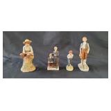 4 Norman Rockwell Porcelain Figurines