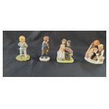 4 Norman Rockwell & Oriental Porcelain Figurines