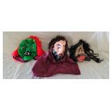 3 Vintage Halloween Masks