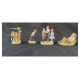 4 Norman Rockwell Porcelain Figurines