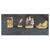 4 Norman Rockwell Porcelain Figurines