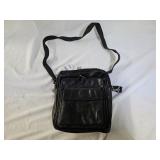 Perlina Black Leather Designer Purse