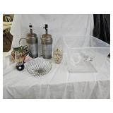 Tote, Metal Lamps, Speaker, Vases, Fruit Bowl