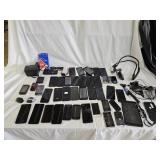 40 Assorted Cell Phones, Cameras, Accessories