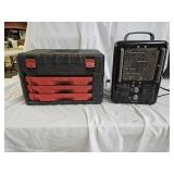 Craftsman Tool Box, Comfort Zone Heater