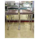 2 LumiSource Fuji Stacker Counter Stools