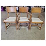 3 Antique Maple Chairs
